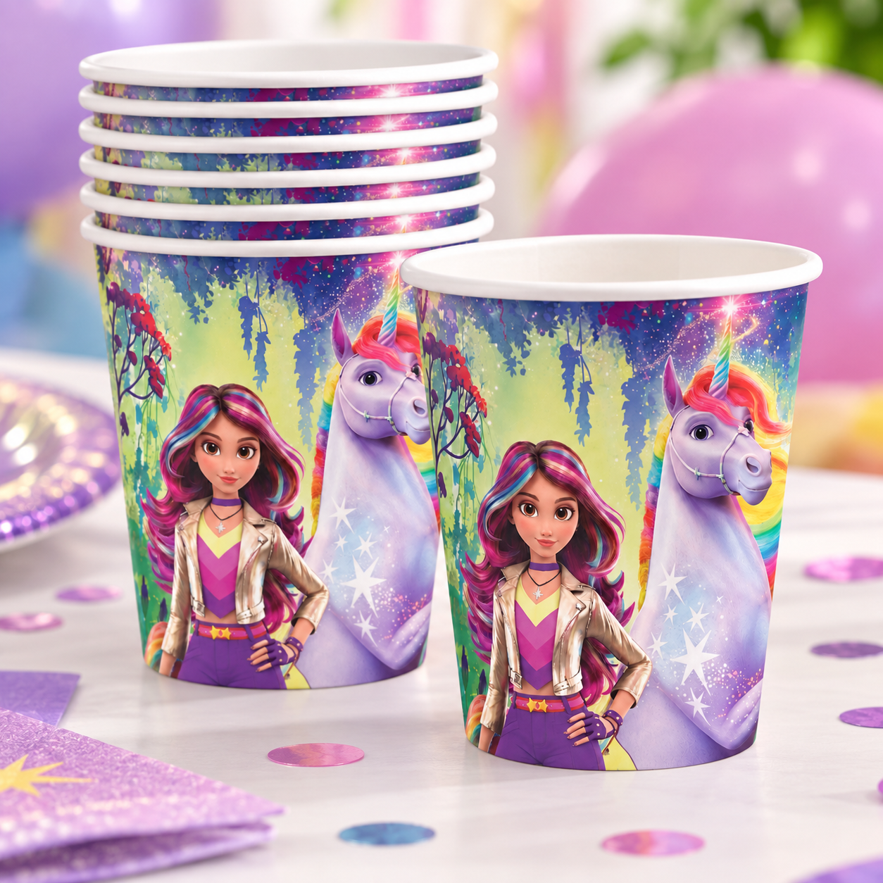 Unicorn Academy 9oz Cups - 10 Pack